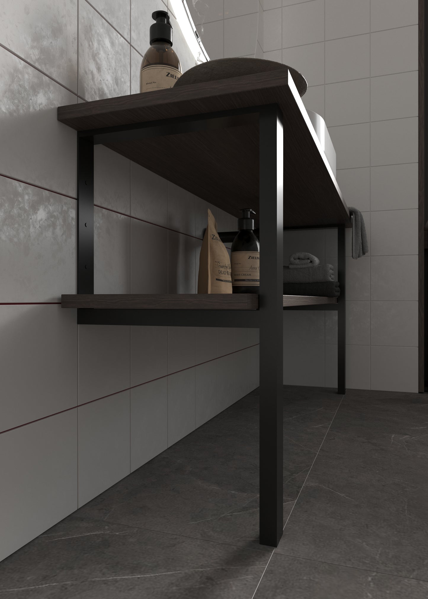Metal Vanity Legs 76cm / 30'' | Bathroom Cabinet Support