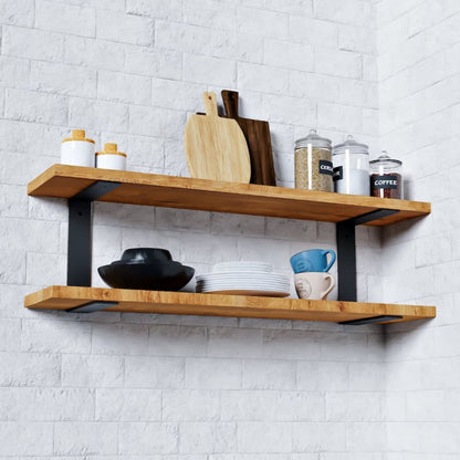 Metal Heavy Duty Brackets For Shelving Set of 2 Iron Sturdy Floating Brackets industrial bracelet - FREYO