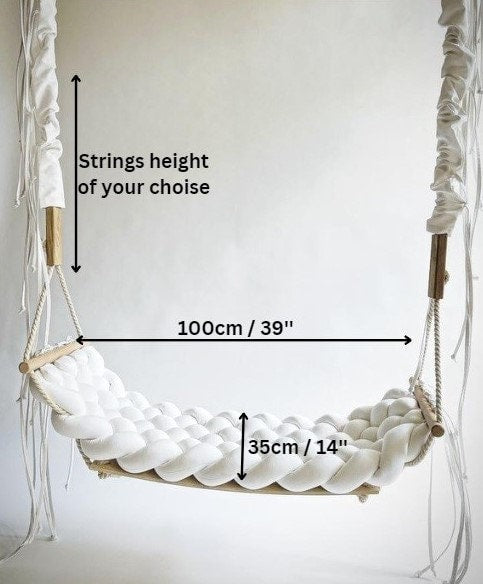 Braided Indoor Swing Adult, Toddler, Baby Luxury Swing Seat Wedding Decorations ,wooden swing,  outdoor swing, cotton swing