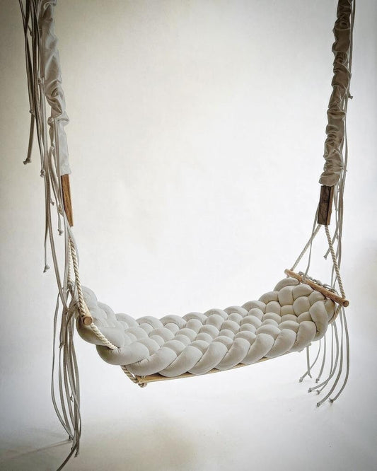 Luxury Swing Braided Indoor Swing Adult, Toddler, Baby Seat Wedding Decorations, wooden swing,  outdoor swing, cotton swing