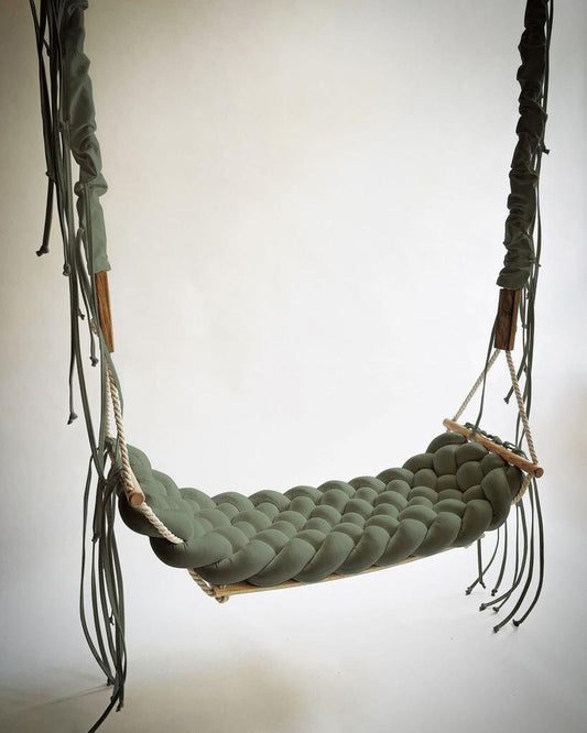 Luxury Indoor Swing Adult, Braided Swing Toddler, Baby Seat Wedding Decorations, wooden swing,  outdoor swing, cotton swing