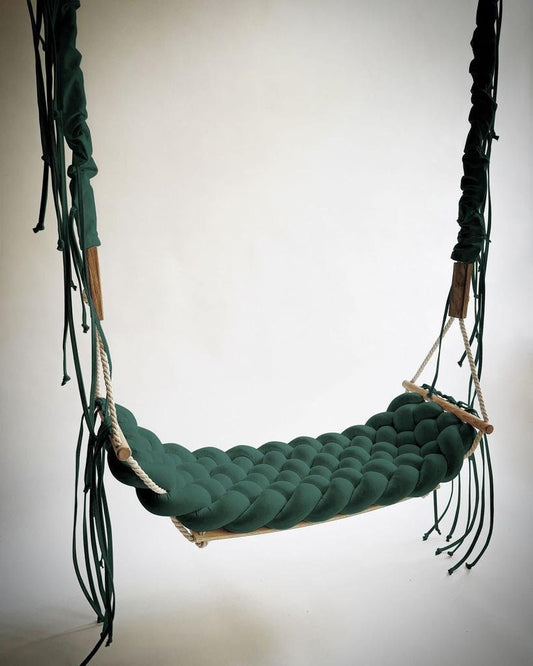 Luxury Braided Swing Indoor Swing Adult, Toddler, Baby Seat Wedding Decorations, wooden swing,  outdoor swing, cotton swing